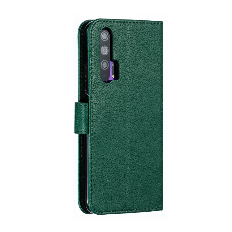 Feather Pattern Litchi Texture Horizontal Flip Leather Case with Wallet & Holder & Card Slots For Huawei Honor 20 Pro