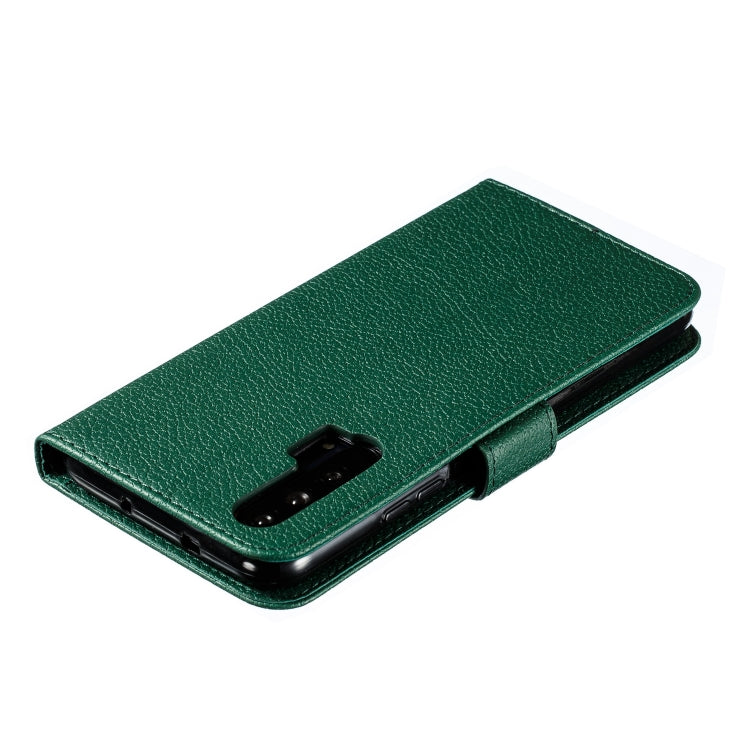 Feather Pattern Litchi Texture Horizontal Flip Leather Case with Wallet & Holder & Card Slots For Huawei Honor 20 Pro