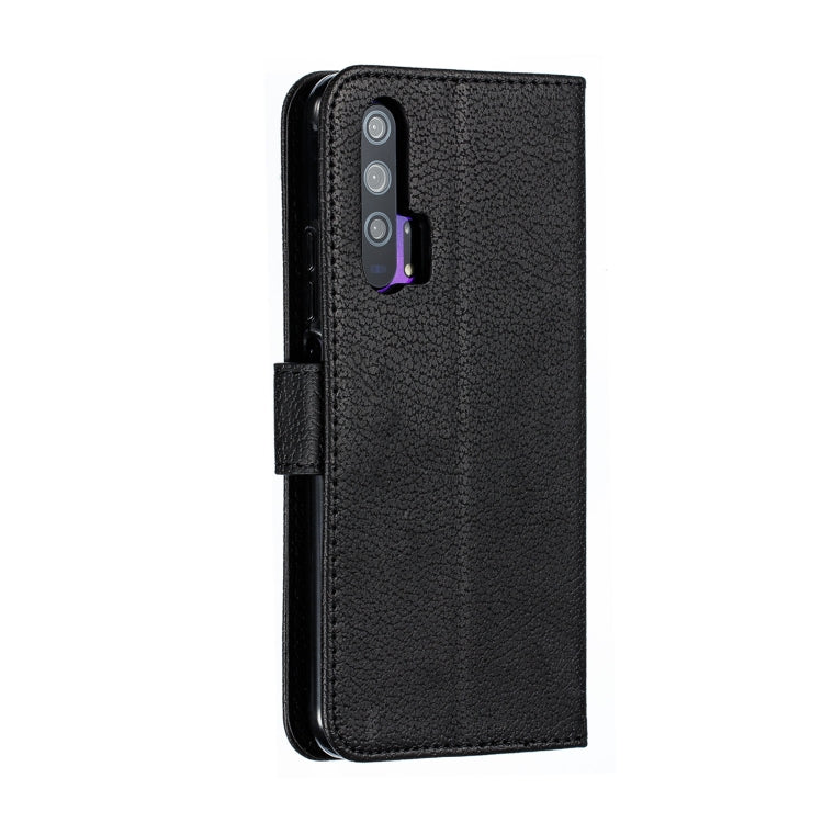 Feather Pattern Litchi Texture Horizontal Flip Leather Case with Wallet & Holder & Card Slots For Huawei Honor 20 Pro