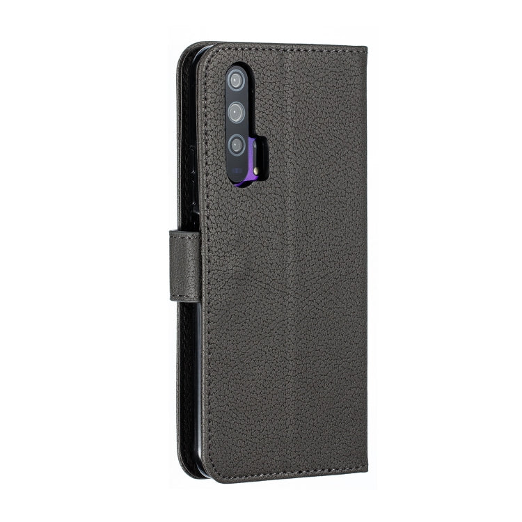 Feather Pattern Litchi Texture Horizontal Flip Leather Case with Wallet & Holder & Card Slots For Huawei Honor 20 Pro