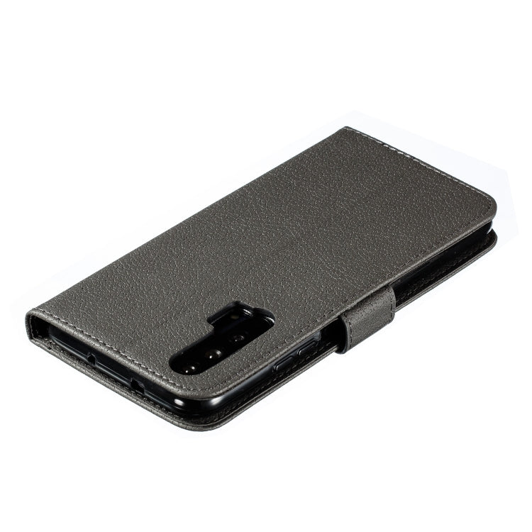 Feather Pattern Litchi Texture Horizontal Flip Leather Case with Wallet & Holder & Card Slots For Huawei Honor 20 Pro