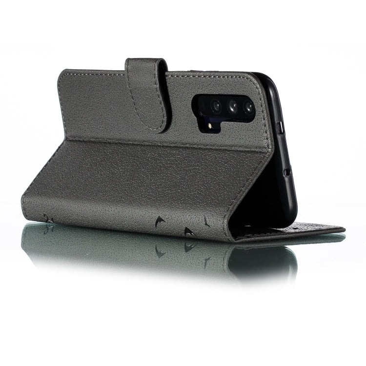 Feather Pattern Litchi Texture Horizontal Flip Leather Case with Wallet & Holder & Card Slots For Huawei Honor 20 Pro