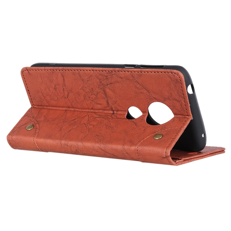 Copper Buckle Retro Crazy Horse Texture Horizontal Flip Leather Case with Holder & Card Slots & Wallet for Nokia 6.2 / 7.2