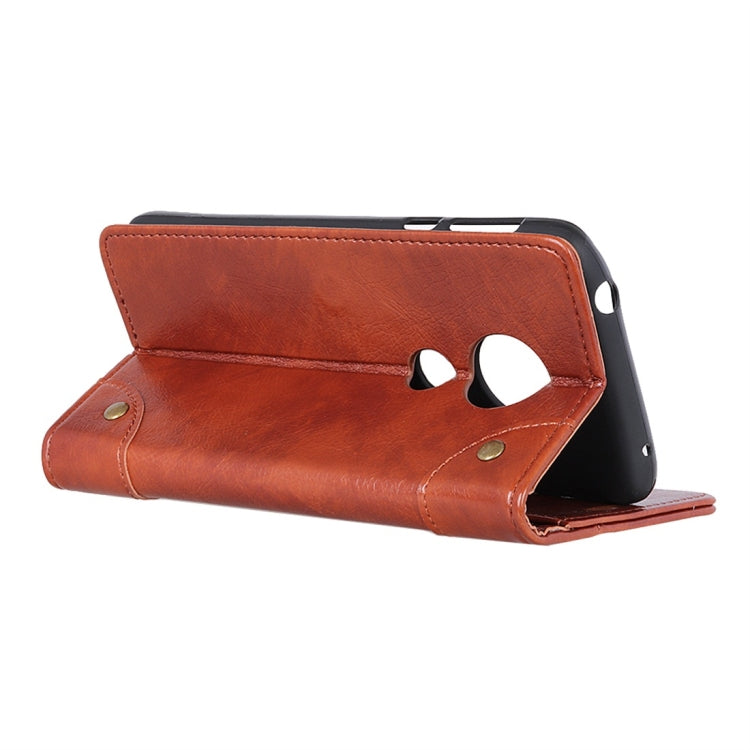 Copper Buckle Nappa Texture Horizontal Flip Leather Case with Holder & Card Slots & Wallet for Nokia 6.2 / 7.2