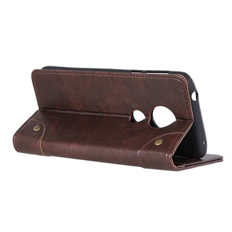 Copper Buckle Nappa Texture Horizontal Flip Leather Case with Holder & Card Slots & Wallet for Nokia 6.2 / 7.2