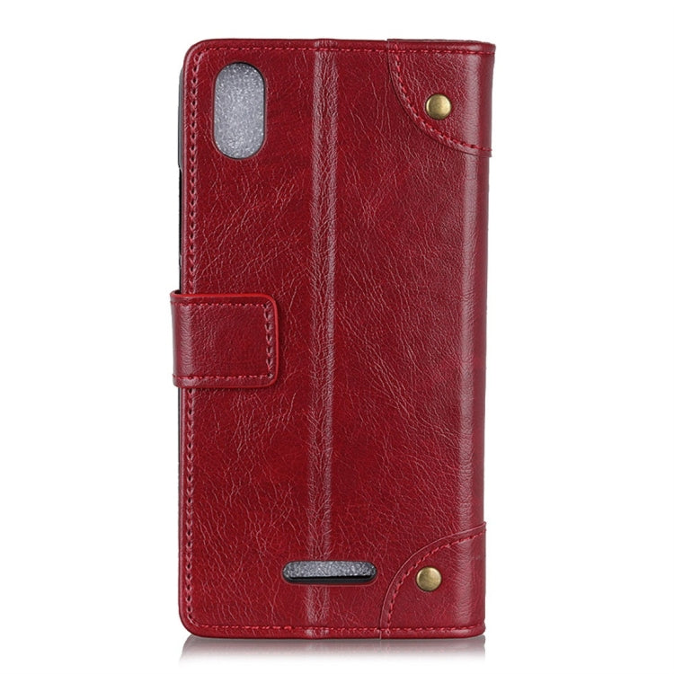 Copper Buckle Nappa Texture Horizontal Flip Leather Case with Holder & Card Slots & Wallet for Wiko Y50 / Sunny 4