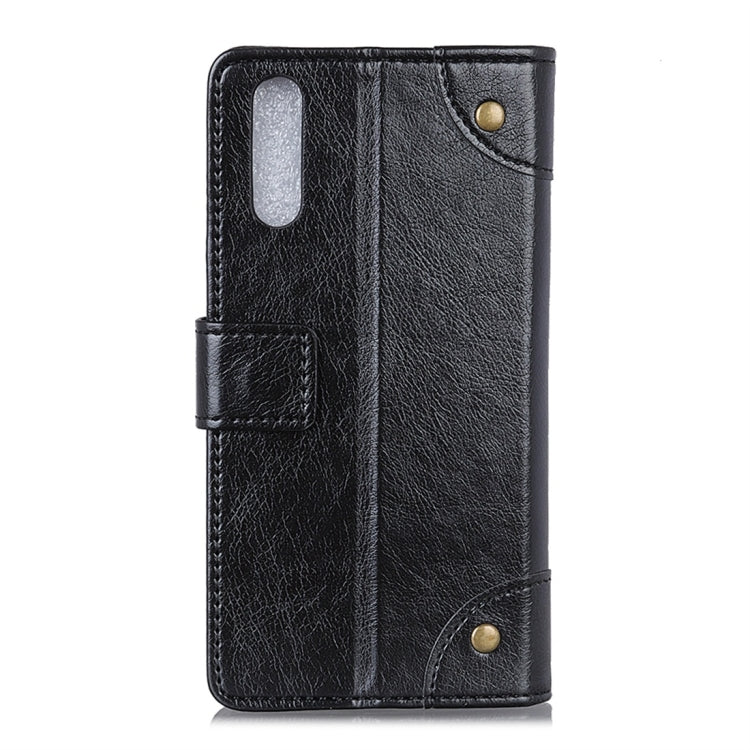 Copper Buckle Nappa Texture Horizontal Flip Leather Case with Holder & Card Slots & Wallet for Wiko Y70