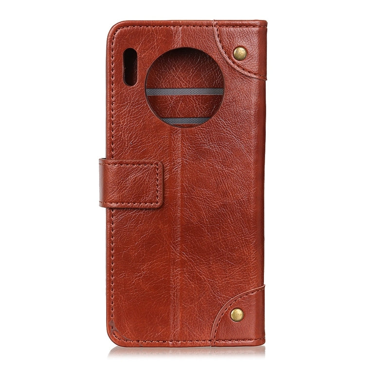 Copper Buckle Nappa Texture Horizontal Flip Leather Case with Holder & Card Slots & Wallet for Huawei Mate 30