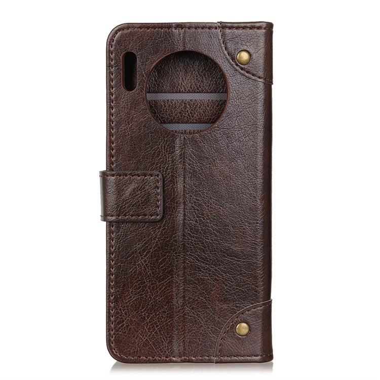 Copper Buckle Nappa Texture Horizontal Flip Leather Case with Holder & Card Slots & Wallet for Huawei Mate 30