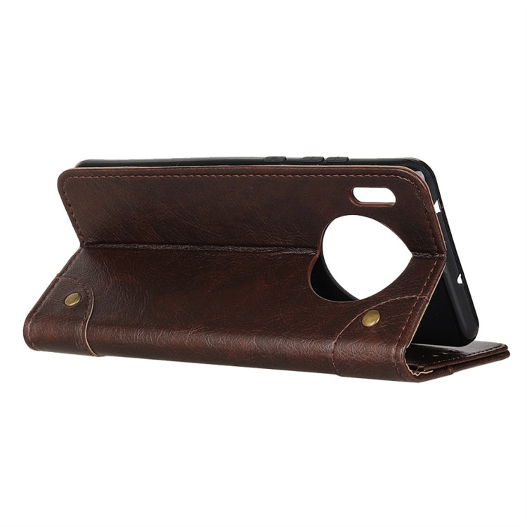 Copper Buckle Nappa Texture Horizontal Flip Leather Case with Holder & Card Slots & Wallet for Huawei Mate 30