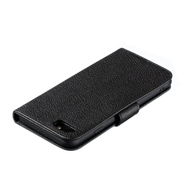 For iPhone SE 2022 / SE 2020 / 8 / 7 Feather Pattern Litchi Texture Horizontal Flip Leather Case with Wallet & Holder & Card Slots