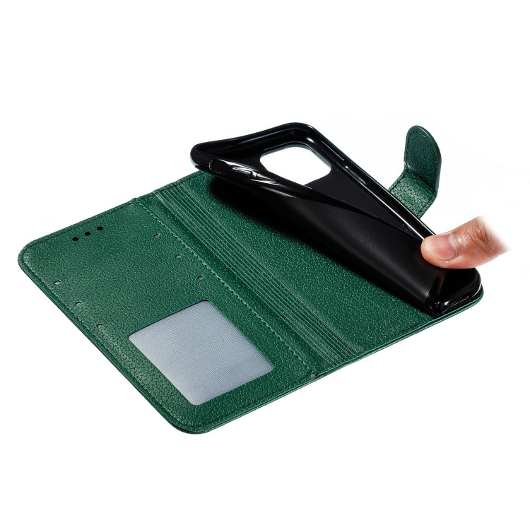 For iPhone 11 Pro Feather Pattern Litchi Texture Horizontal Flip Leather Case with Wallet & Holder & Card Slots