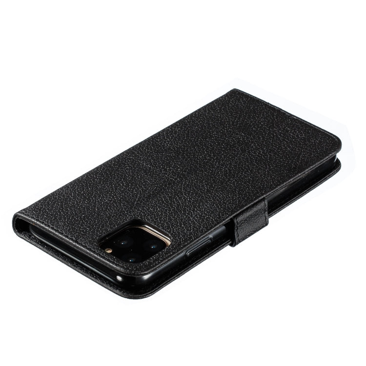 For iPhone 11 Pro Feather Pattern Litchi Texture Horizontal Flip Leather Case with Wallet & Holder & Card Slots
