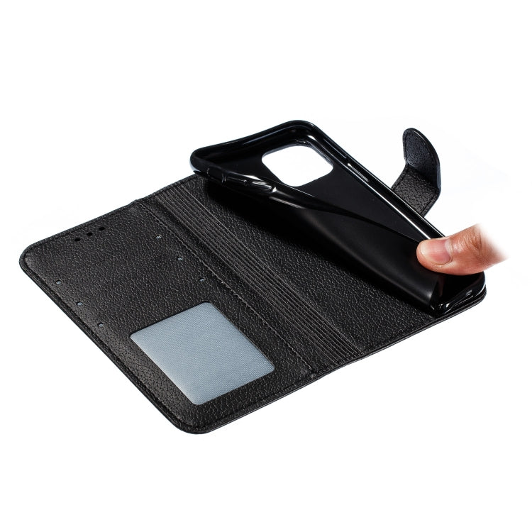 For iPhone 11 Pro Feather Pattern Litchi Texture Horizontal Flip Leather Case with Wallet & Holder & Card Slots