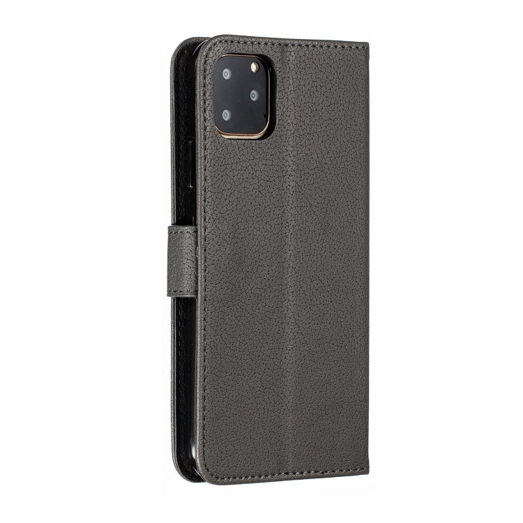 For iPhone 11 Pro Feather Pattern Litchi Texture Horizontal Flip Leather Case with Wallet & Holder & Card Slots