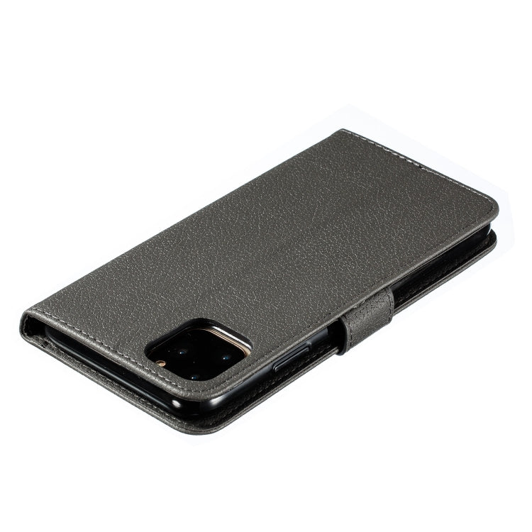 For iPhone 11 Pro Feather Pattern Litchi Texture Horizontal Flip Leather Case with Wallet & Holder & Card Slots