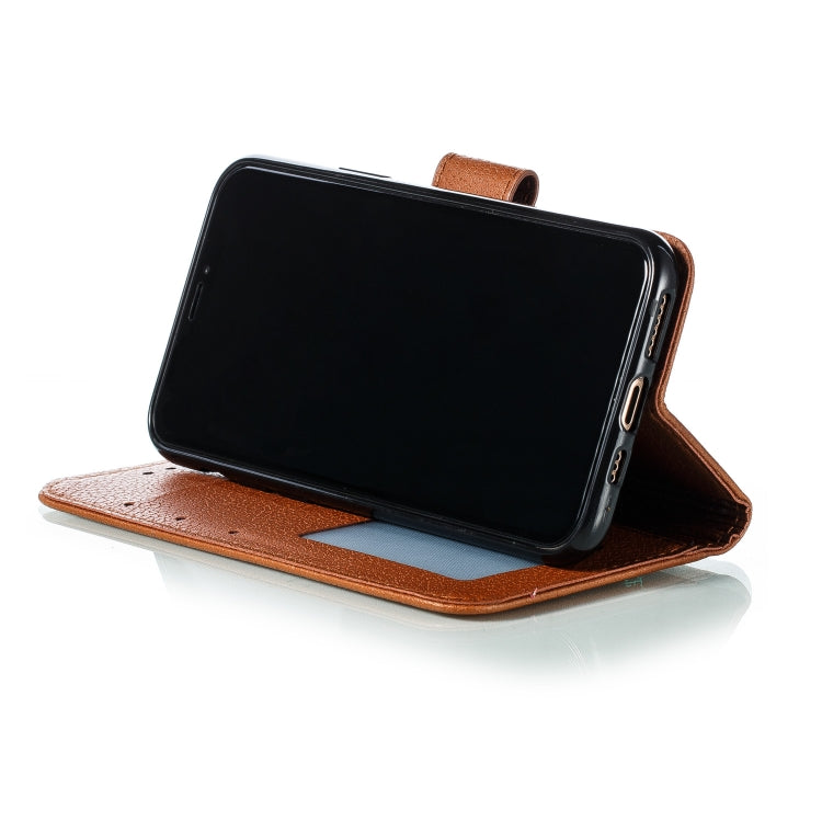 For iPhone 11 Pro Feather Pattern Litchi Texture Horizontal Flip Leather Case with Wallet & Holder & Card Slots