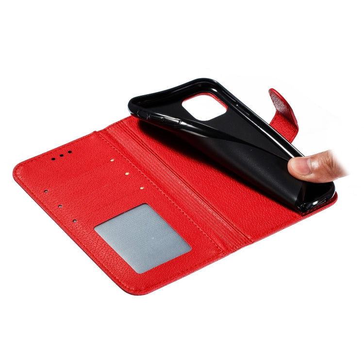 For iPhone 11 Feather Pattern Litchi Texture Horizontal Flip Leather Case with Wallet & Holder & Card Slots