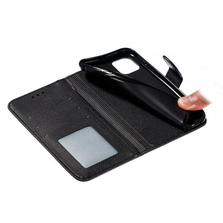 For iPhone 11 Feather Pattern Litchi Texture Horizontal Flip Leather Case with Wallet & Holder & Card Slots