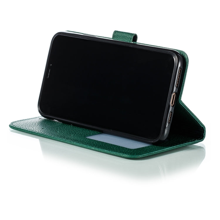 For iPhone 11 Pro Max Feather Pattern Litchi Texture Horizontal Flip Leather Case with Wallet & Holder & Card Slots