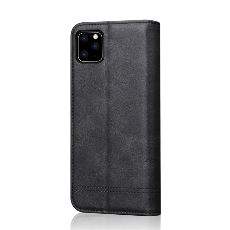 For iPhone 11 Pro Max Casual Style Retro Crazy Horse Texture Horizontal Flip Leather Case with Card Slots & Holder & Wallet