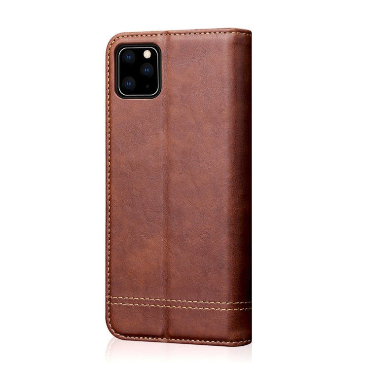 For iPhone 11 Pro Max Casual Style Retro Crazy Horse Texture Horizontal Flip Leather Case with Card Slots & Holder & Wallet