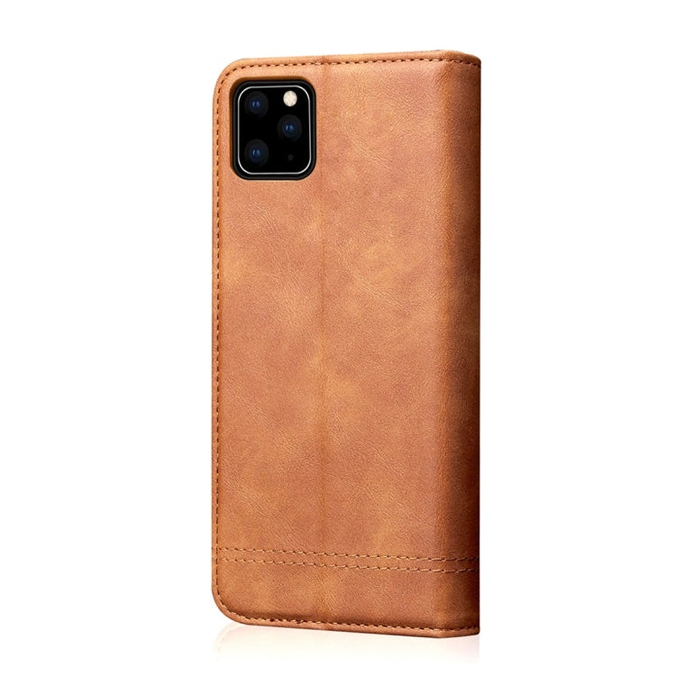 For iPhone 11 Casual Style Retro Crazy Horse Texture Horizontal Flip Leather Case with Card Slots & Holder & Wallet