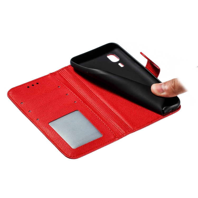 Feather Pattern Litchi Texture Horizontal Flip Leather Case with Wallet & Holder & Card Slots For Galaxy A2 Core