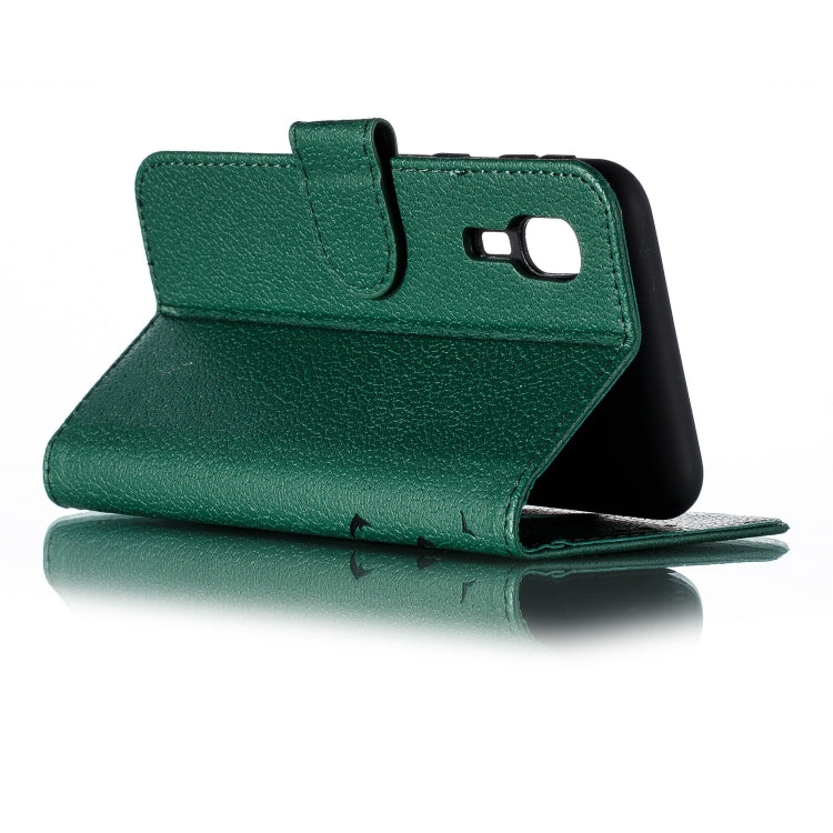 Feather Pattern Litchi Texture Horizontal Flip Leather Case with Wallet & Holder & Card Slots For Galaxy A2 Core