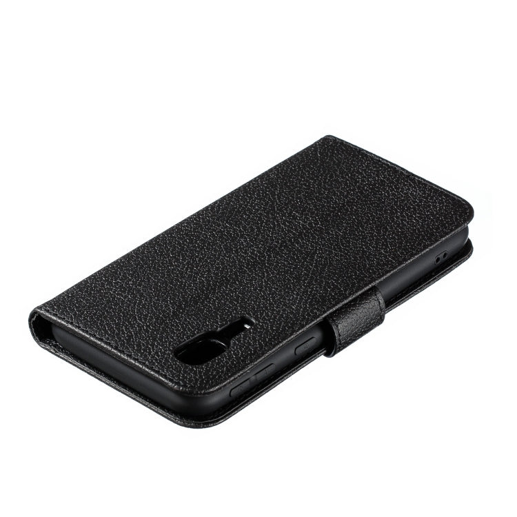 Feather Pattern Litchi Texture Horizontal Flip Leather Case with Wallet & Holder & Card Slots For Galaxy A2 Core