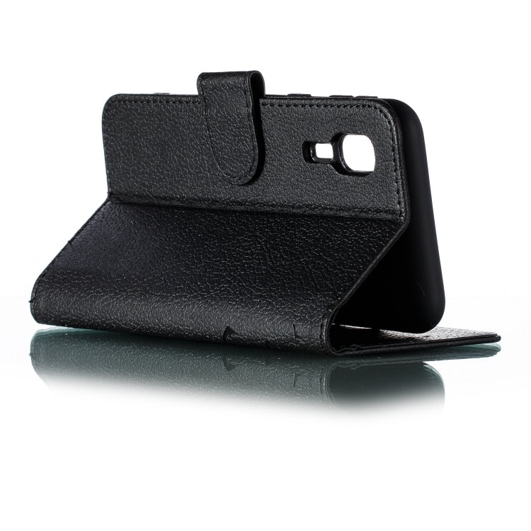 Feather Pattern Litchi Texture Horizontal Flip Leather Case with Wallet & Holder & Card Slots For Galaxy A2 Core