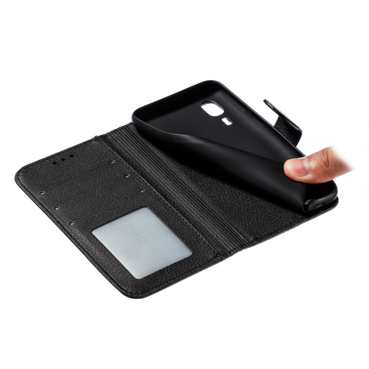 Feather Pattern Litchi Texture Horizontal Flip Leather Case with Wallet & Holder & Card Slots For Galaxy A2 Core
