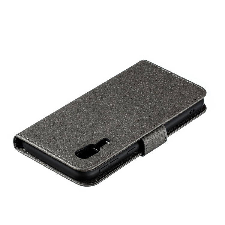 Feather Pattern Litchi Texture Horizontal Flip Leather Case with Wallet & Holder & Card Slots For Galaxy A2 Core