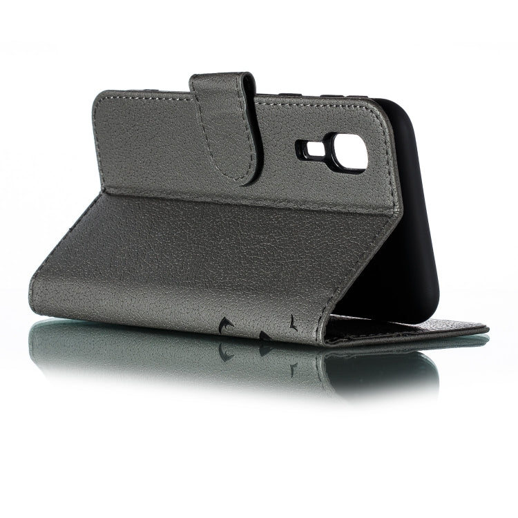 Feather Pattern Litchi Texture Horizontal Flip Leather Case with Wallet & Holder & Card Slots For Galaxy A2 Core