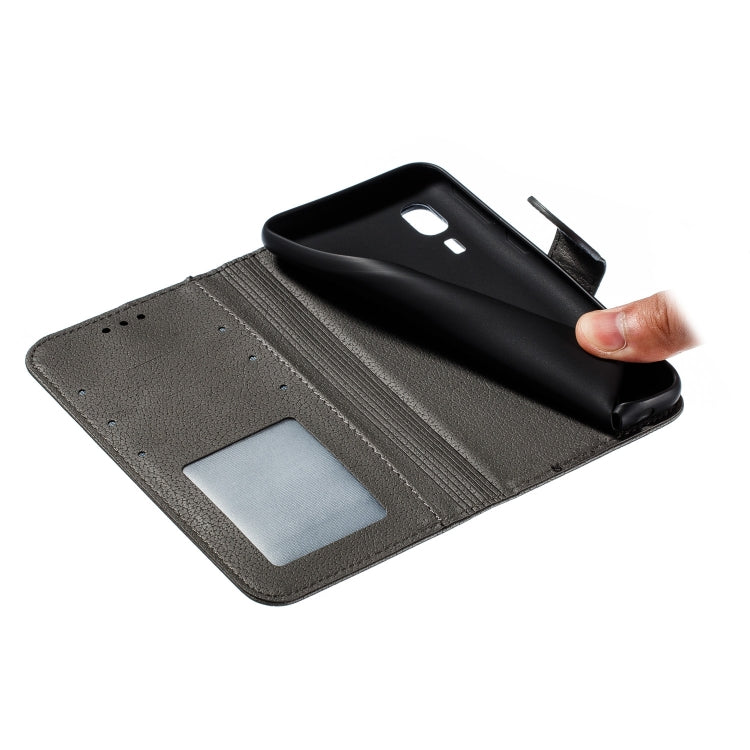 Feather Pattern Litchi Texture Horizontal Flip Leather Case with Wallet & Holder & Card Slots For Galaxy A2 Core