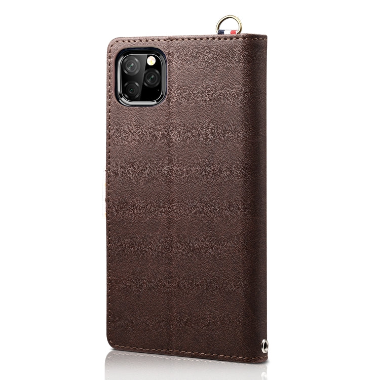 For iPhone 11 Pro Wave Point Horizontal Flip Leather Case with Card Slots & Holder & Wallet & Lanyard