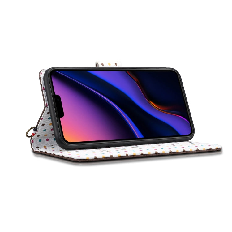 For iPhone 11 Pro Wave Point Horizontal Flip Leather Case with Card Slots & Holder & Wallet & Lanyard