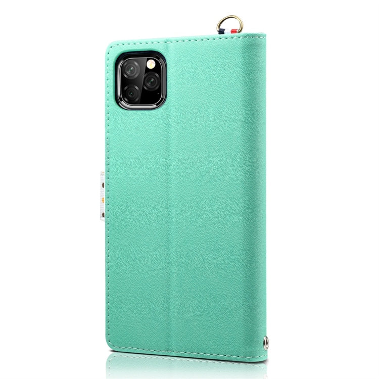 For iPhone 11 Pro Max Wave Point Horizontal Flip Leather Case with Card Slots & Holder & Wallet & Lanyard