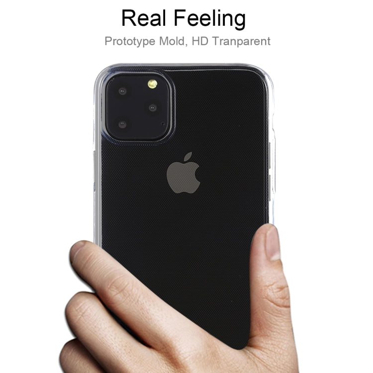 50 PCS 0.5mm Ultra-Thin Transparent TPU Protective Case for iPhone 11 Pro