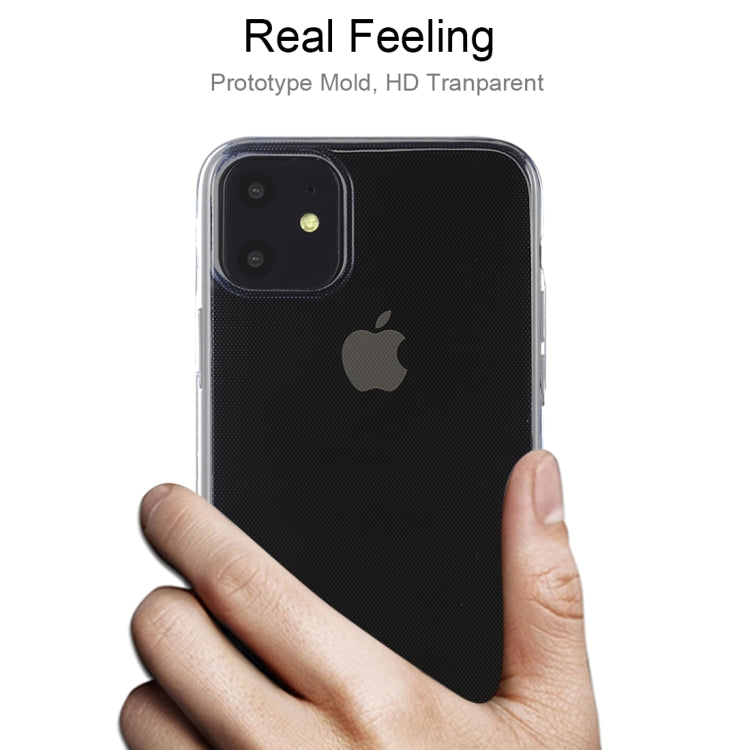 50 PCS 0.5mm Ultra-Thin Transparent TPU Protective Case for iPhone 11