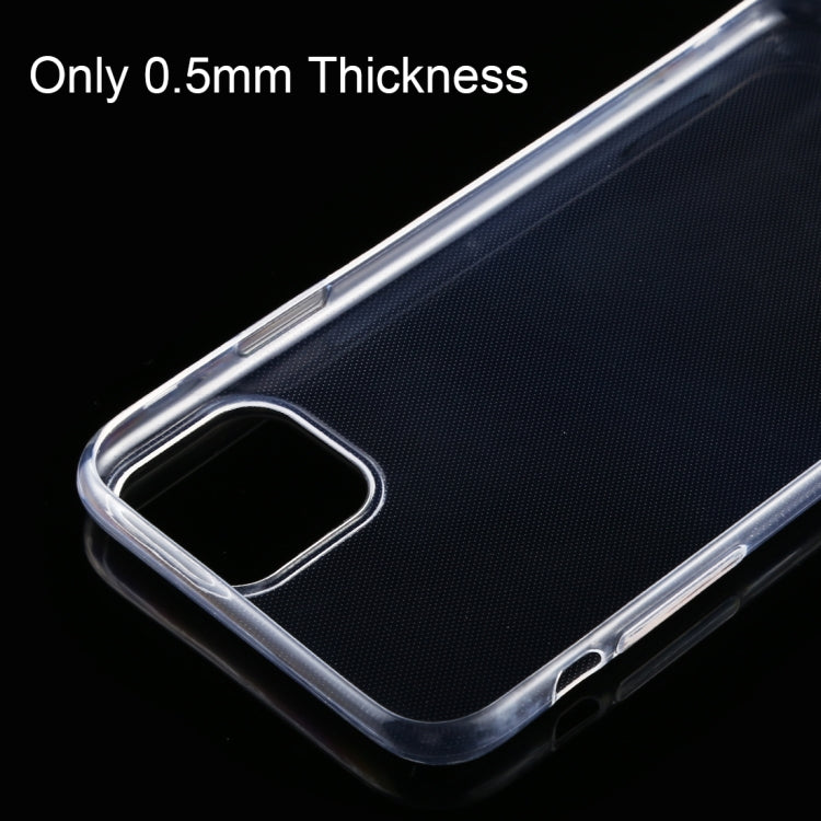 50 PCS 0.5mm Ultra-Thin Transparent TPU Protective Case for iPhone 11 Pro Max