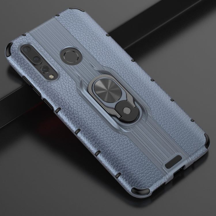 Litchi Texture PC + TPU Combination Case with Magnetic Ring Holder For Huawei nova 5 / nova 5 Pro