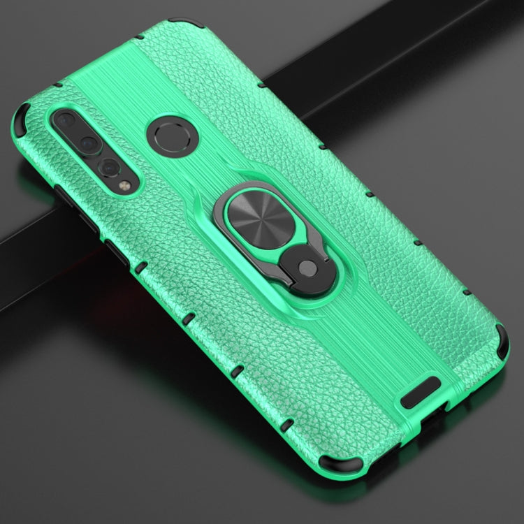 Litchi Texture PC + TPU Combination Case with Magnetic Ring Holder For Huawei nova 5 / nova 5 Pro