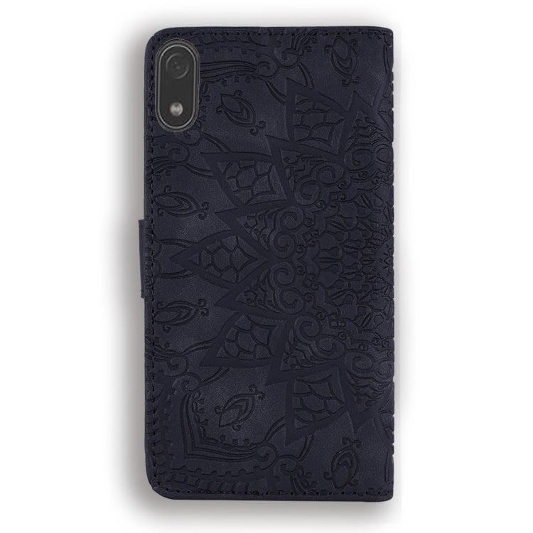 Calf Pattern Double Folding Design Embossed Leather Case with Wallet & Holder & Card Slots for Xiaomi Redmi 7A