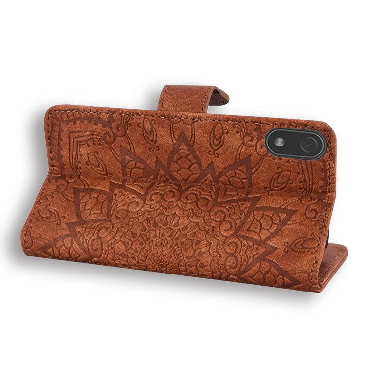 Calf Pattern Double Folding Design Embossed Leather Case with Wallet & Holder & Card Slots for Xiaomi Redmi 7A
