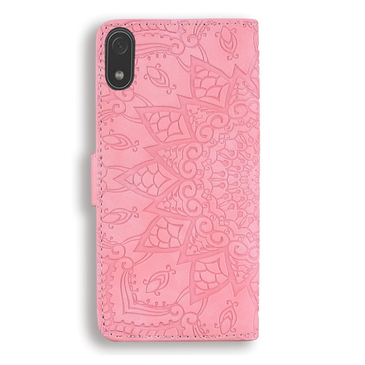 Calf Pattern Double Folding Design Embossed Leather Case with Wallet & Holder & Card Slots for Xiaomi Redmi 7A