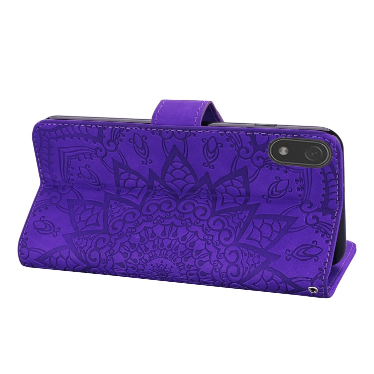 Calf Pattern Double Folding Design Embossed Leather Case with Wallet & Holder & Card Slots for Xiaomi Redmi 7A