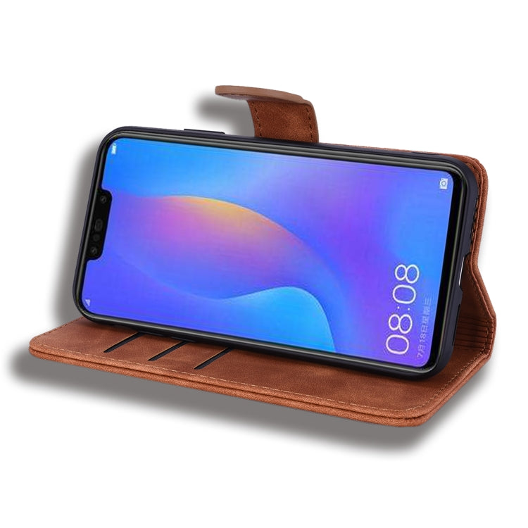 Calf Pattern Double Folding Design Embossed Leather Case with Wallet & Holder & Card Slots for Xiaomi Redmi Note 6 / Note 6 Pro