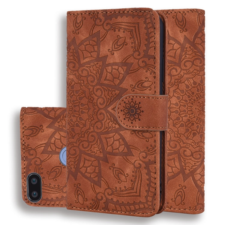 Calf Pattern Double Folding Design Embossed Leather Case with Wallet & Holder & Card Slots for Xiaomi Redmi 6 / 6A