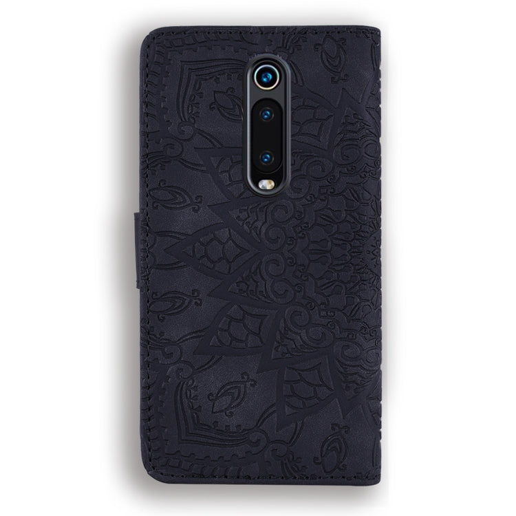 Calf Pattern Double Folding Design Embossed Leather Case with Wallet & Holder & Card Slots for Xiaomi Redmi K20 / K20 Pro